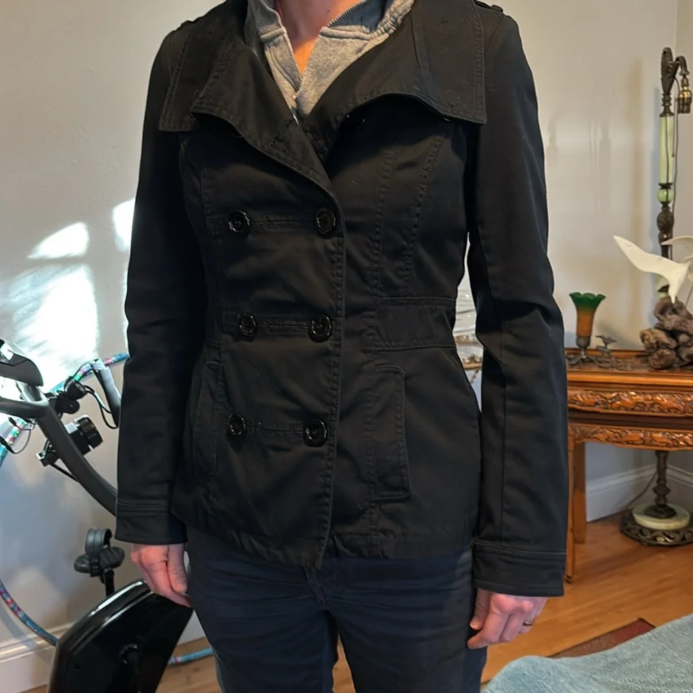 🌸HOST PICK 🌸Divided Black Denim Double Breasted Jacket. - Picture 1 of 12